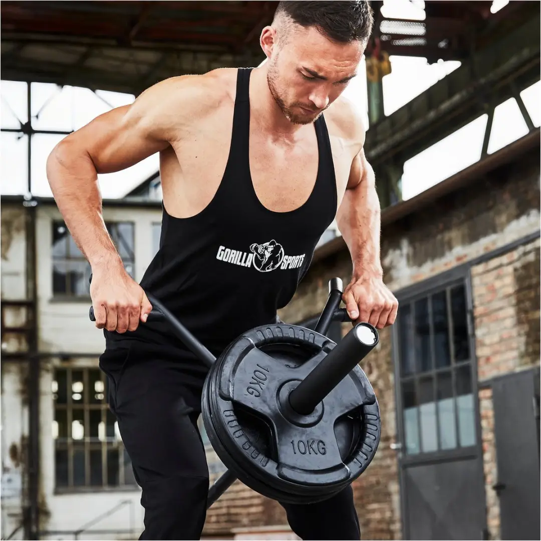 Gorilla Sports T-Bar Row Grip Landmine - 250 kg - Zwart