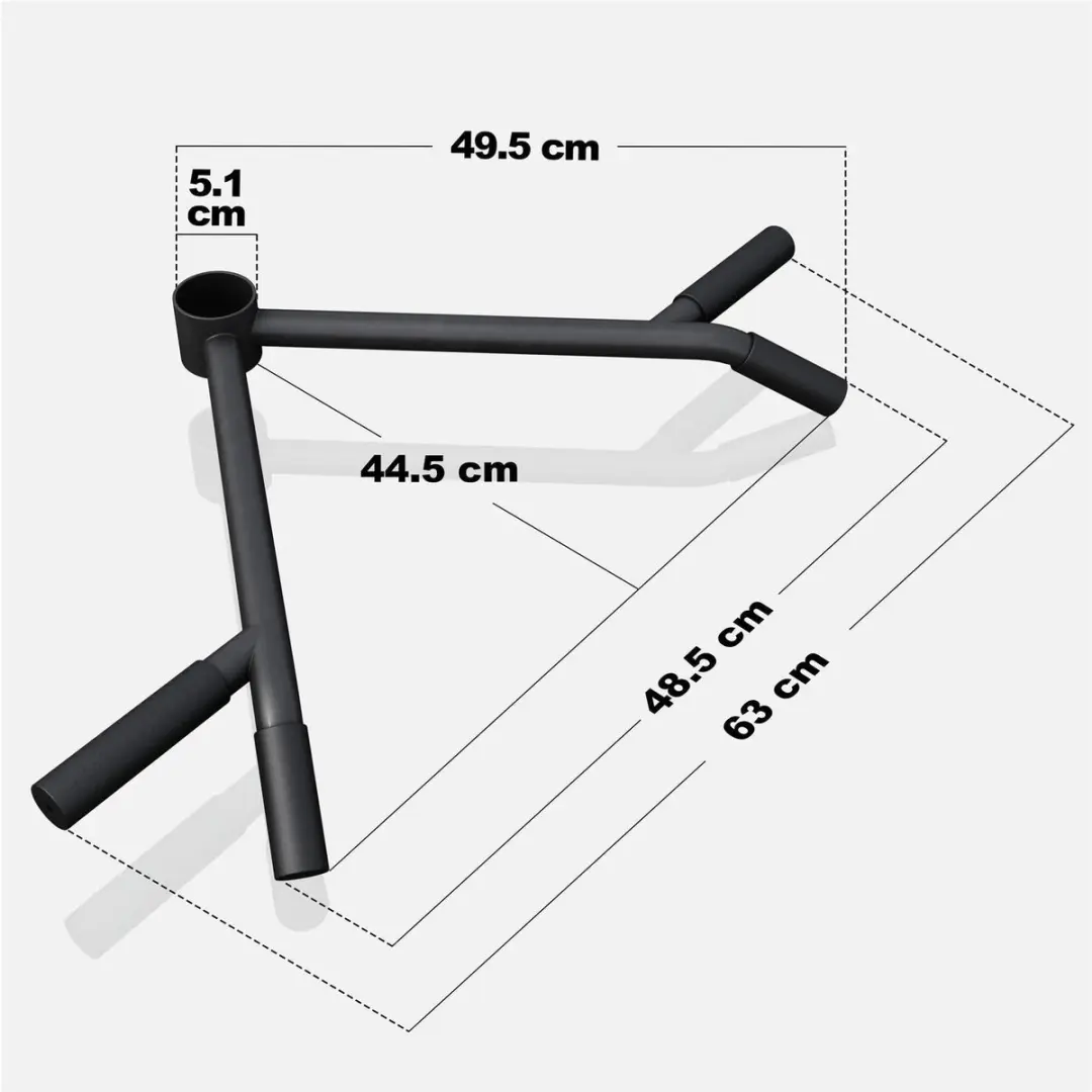 Gorilla Sports T-Bar Row Grip Landmine - 250 kg - Zwart