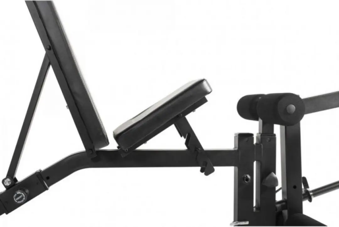 Gorilla Sports Krachtstation 350kg - Inclusief Fitnessbank - Zwart