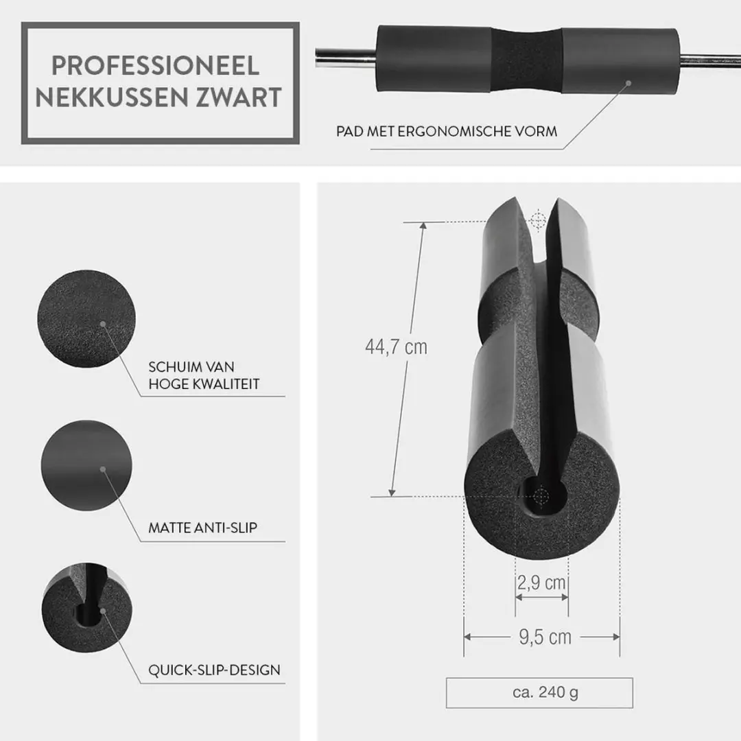 Gorilla Sports Bar Pad - 3cm - 30mm - Zwart