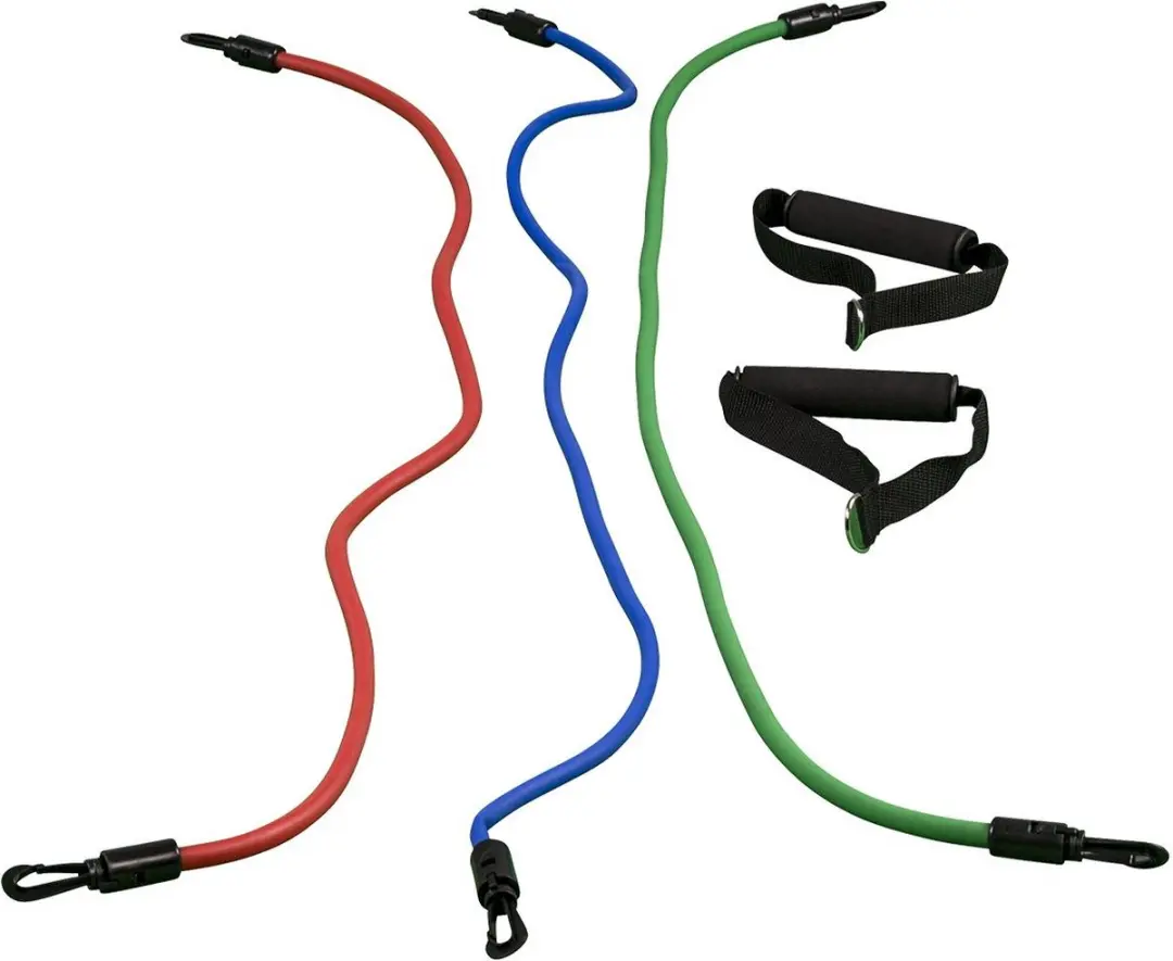 Gorilla Sports Fitness Tube Set - 3 Weerstandsbanden Licht/Medium/Zwaar