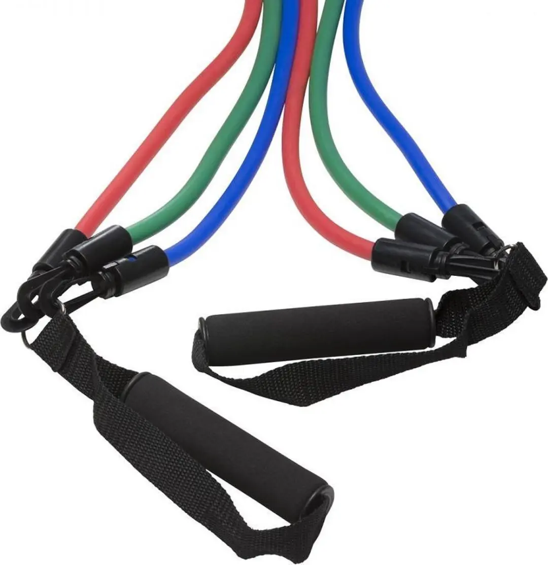 Gorilla Sports Fitness Tube Set - 3 Weerstandsbanden Licht/Medium/Zwaar
