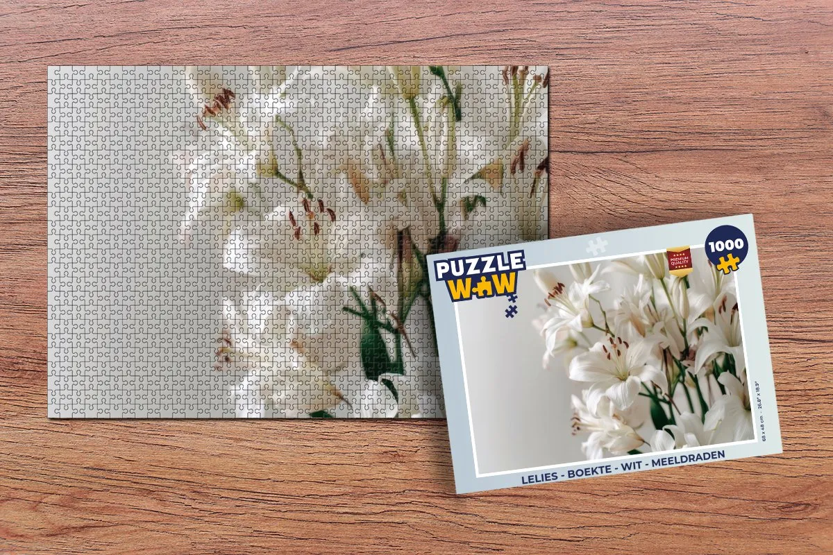 PuzzleWow Lelies - Meeldraden Legpuzzel 1000 Stuks