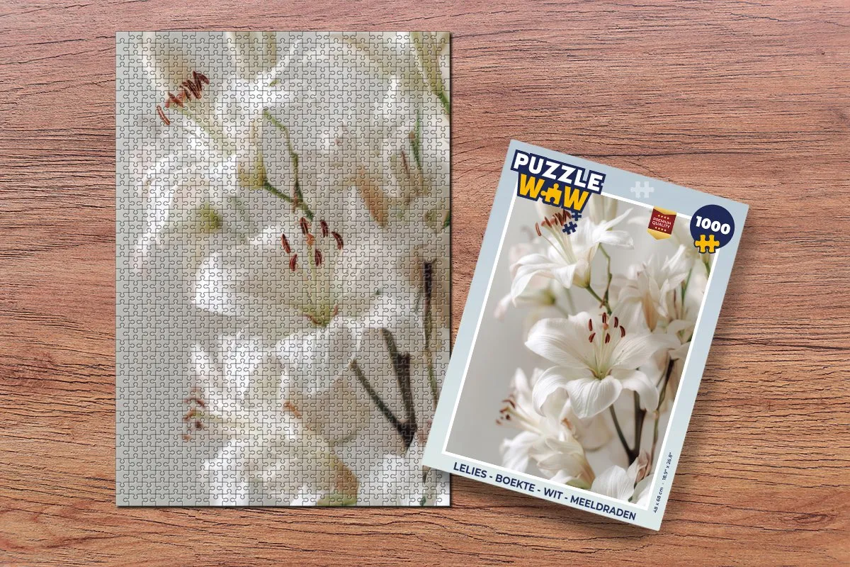 PuzzleWow Lelies - Meeldraden Legpuzzel 1000 Stuks