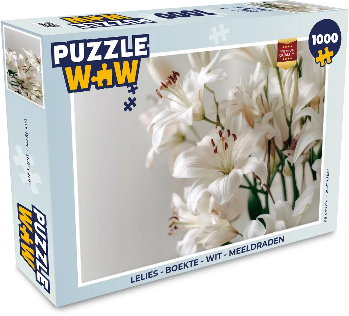 PuzzleWow Lelies - Meeldraden Legpuzzel 1000 Stuks