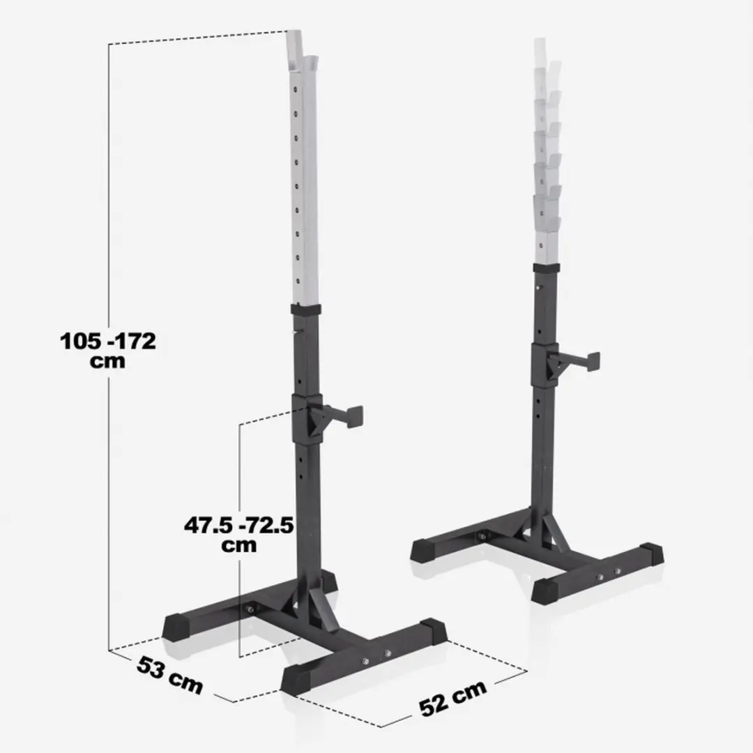 Gorilla Sports Fitnessbank 100kg - Halterset Wit
