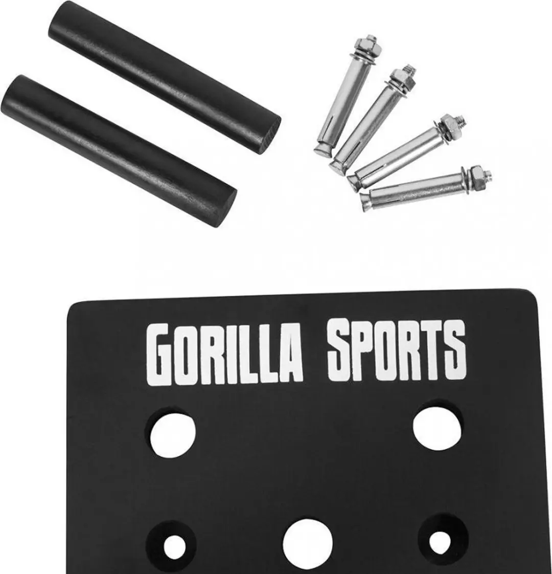 Gorilla Sports Pegboard - Zwart - 24 Gaten