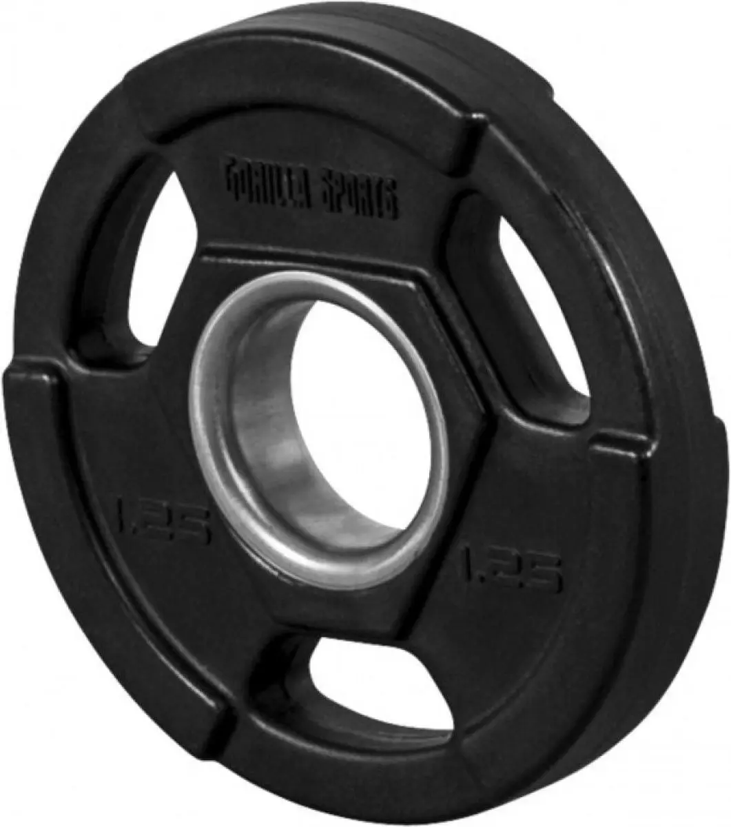 Gorilla Sports Halterschijf 1,25 kg - 50mm - Zwart