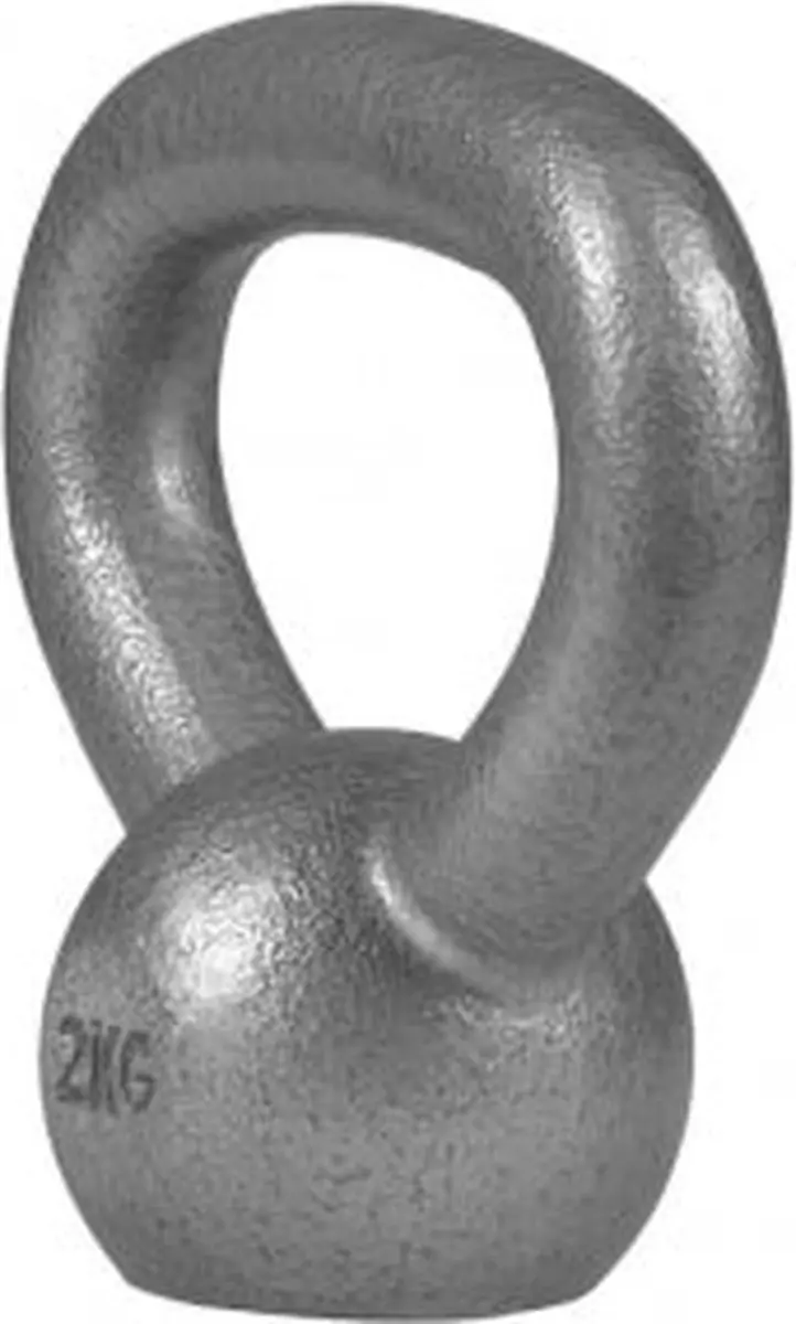 Gorilla Sports Kettlebell 2 kg - Gietijzer