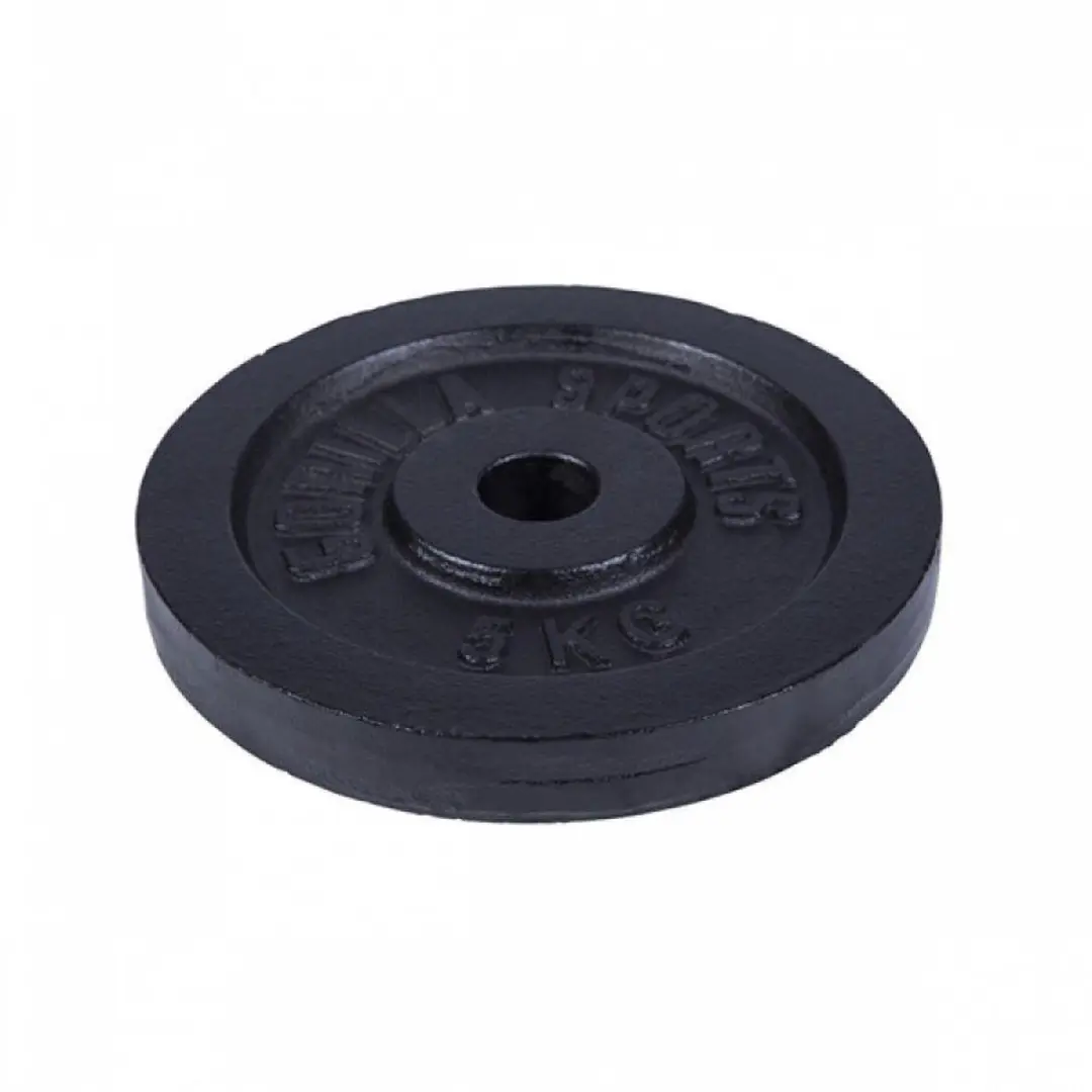 Gorilla Sports Halterschijven 30kg - 2x5kg & 2x10kg - Zwart