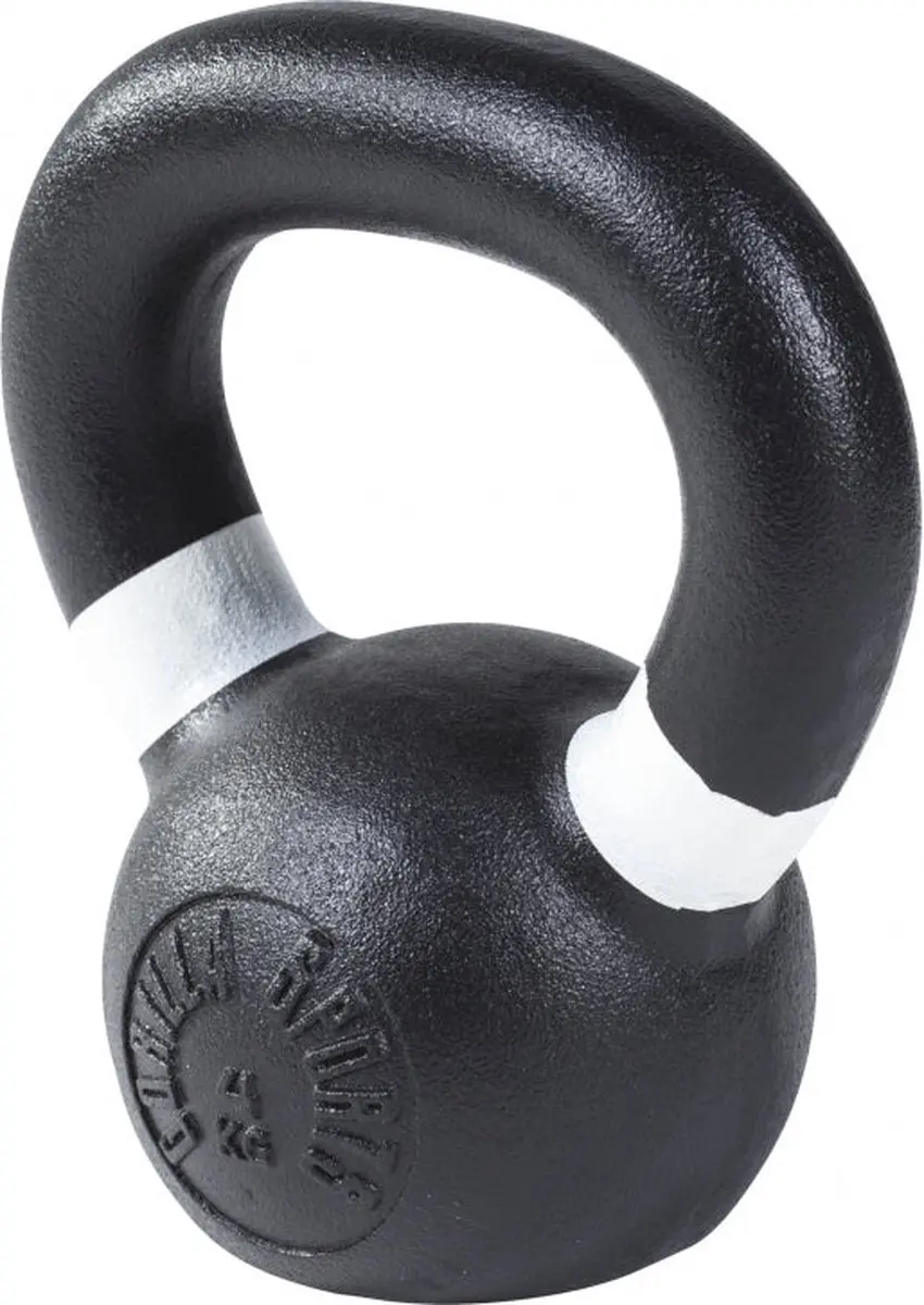 Gorilla Sports Kettlebell 4 kg - Olympisch Zwart