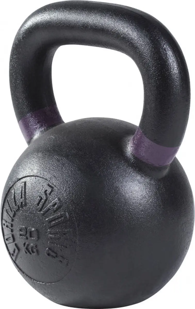 Gorilla Sports Kettlebell 20kg - Olympisch - Zwart