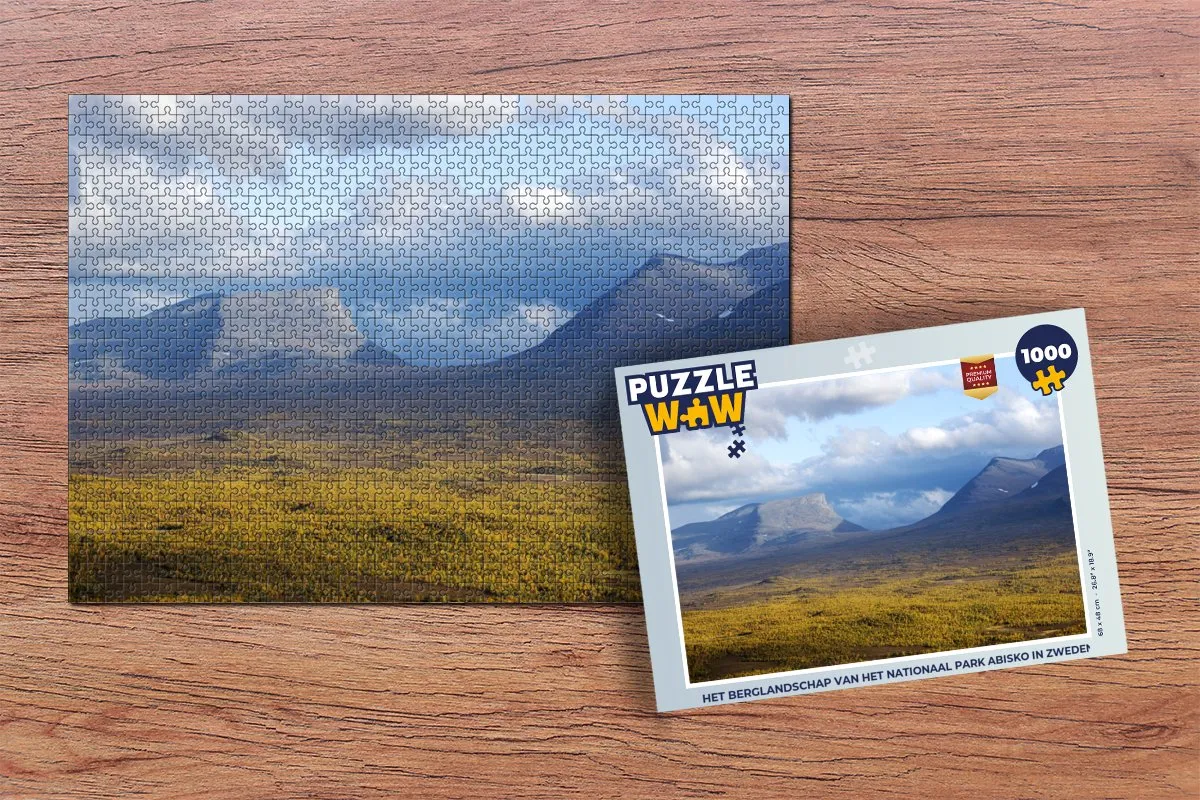 PuzzleWow Abisko Nationaal Park Legpuzzel 1000 Stuks - Multicolor
