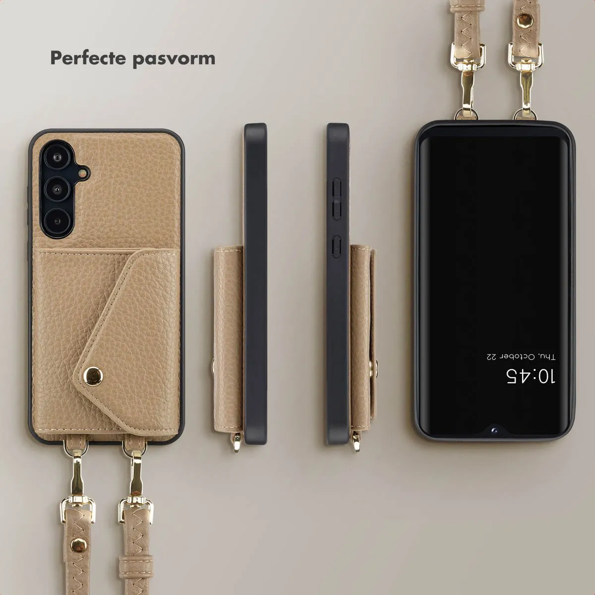 Selencia Koordhoes Samsung Galaxy A55 - Taupe