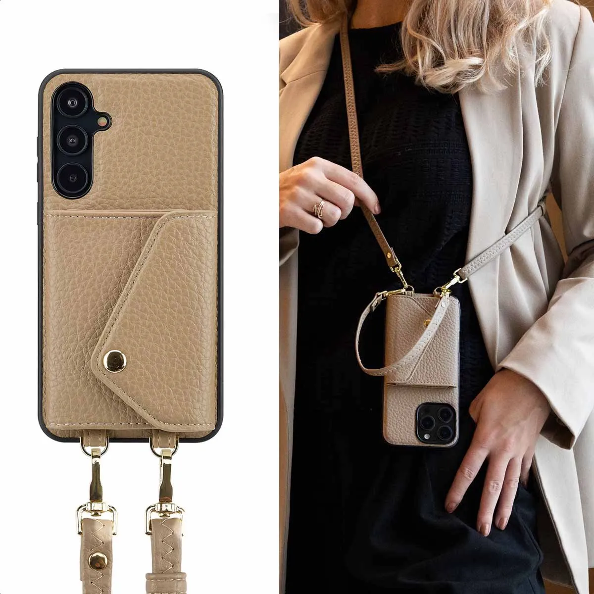 Selencia Koordhoes Samsung Galaxy A55 - Taupe