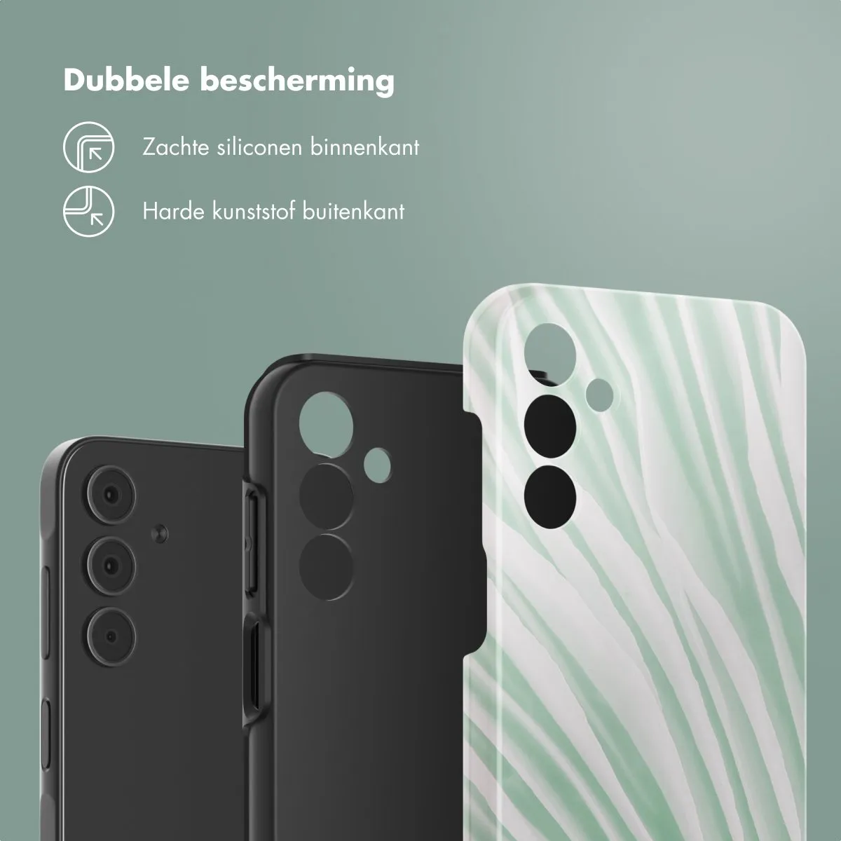 Selencia Hoesje Samsung Galaxy A15 Nature Grayed Jade
