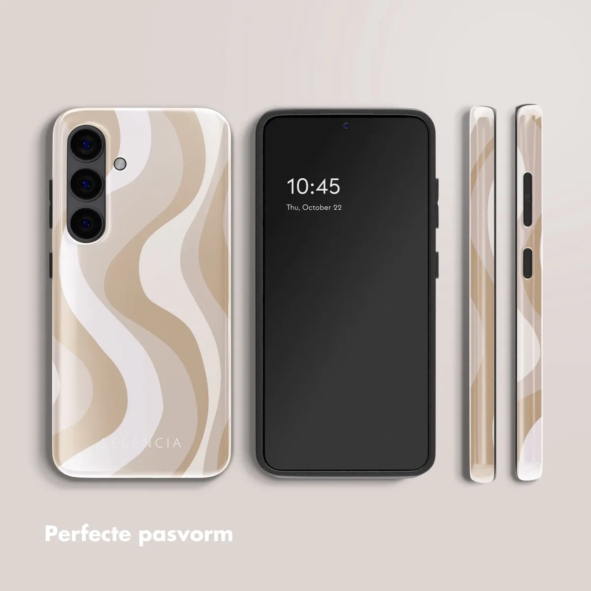 Selencia Hoesje Samsung Galaxy S24 Desert Waves Beige - afbeelding 6 van 6