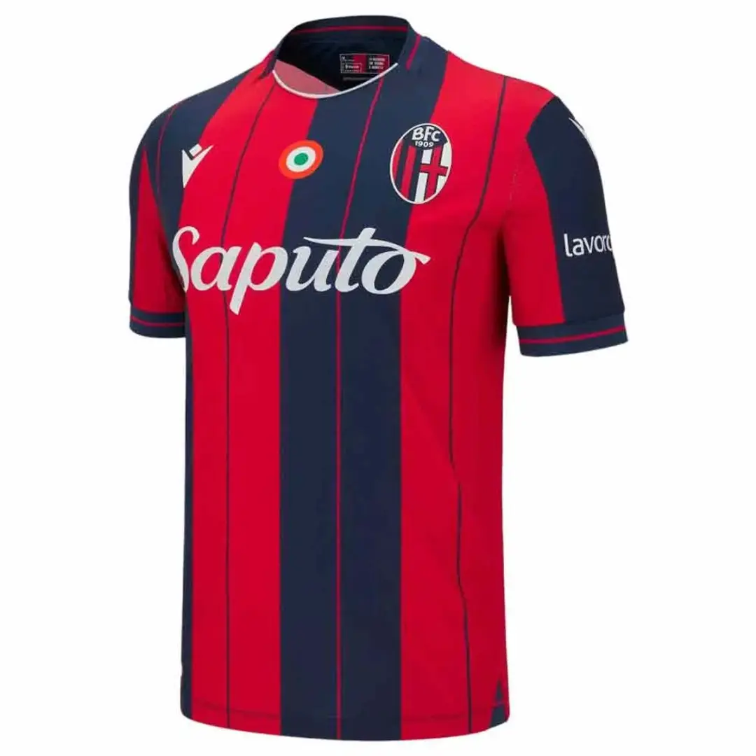Macron Bologna Fc 25/26 Thuis T-shirt Met Korte Mouwen Rood L Man