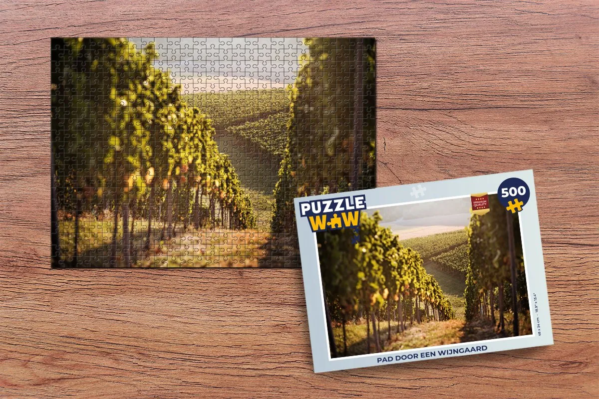 PuzzleWow Puzzel Pad Wijngaard 500 Stuks - Multicolor