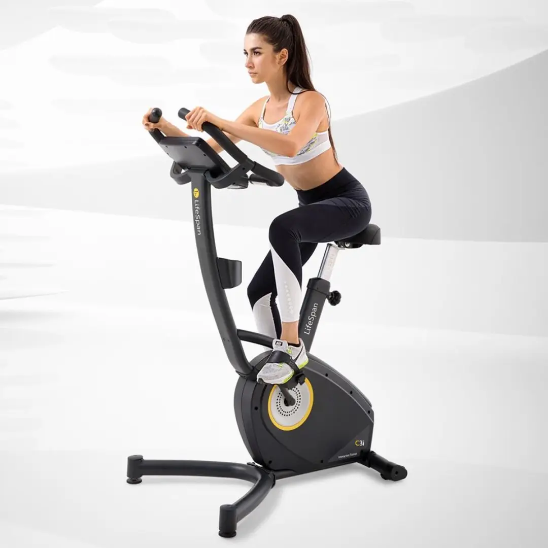 Lifespan Fitness C3i Hometrainer - 21 Programma's - Antraciet - afbeelding 6 van 6