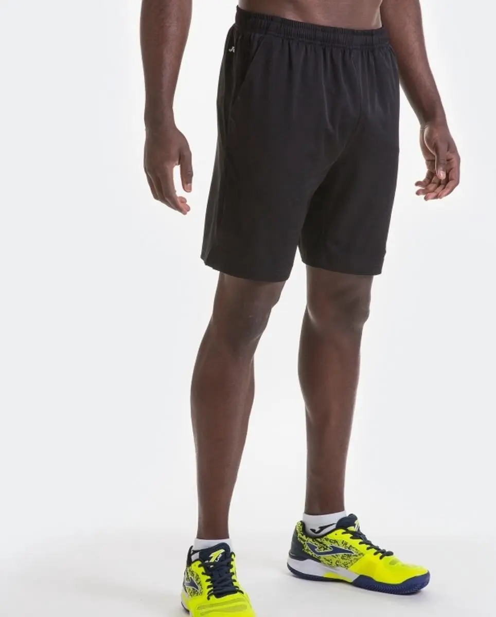 Joma Master Tennisshort Heren - S - Zwart