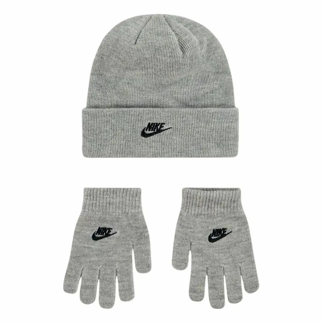 Muts en Wanten Nike Club Grijs (Één maat)