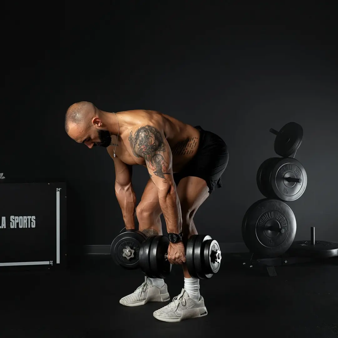 Gorilla Sports Halterschijven 5kg - 4x1,25kg - Zwart