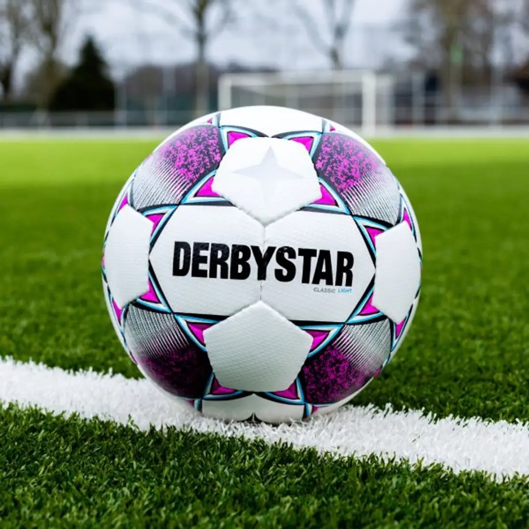 Derbystar Classic Energy TT II Voetbal - Maat 5 - Wit/Rose