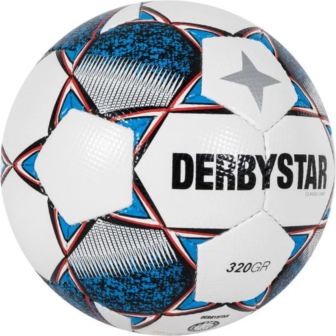 Derbystar Classic Light 320 Grams II Voetbal - Maat 5 - Wit/Blauw