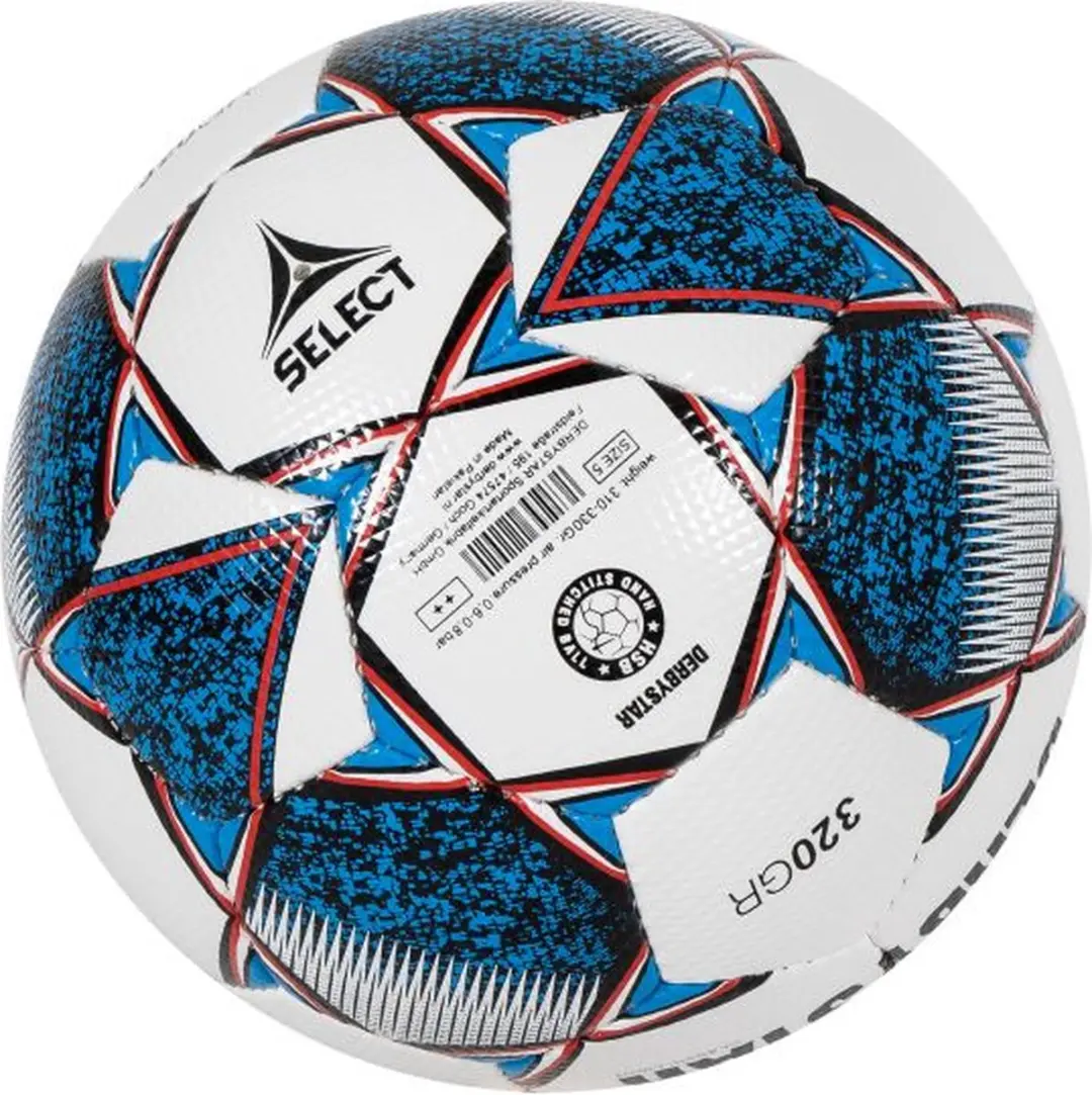 Derbystar Classic Light 320 Grams II Voetbal - Maat 5 - Wit/Blauw