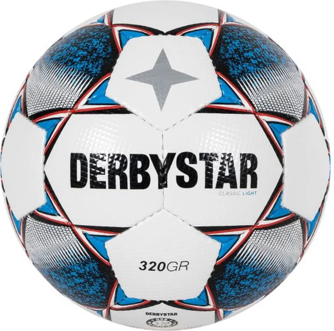 Derbystar Classic Light 320 Grams II Voetbal - Maat 5 - Wit/Blauw