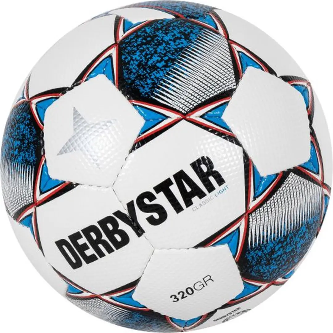 Derbystar Classic Light 320 Grams II Voetbal - Maat 5 - Wit/Blauw