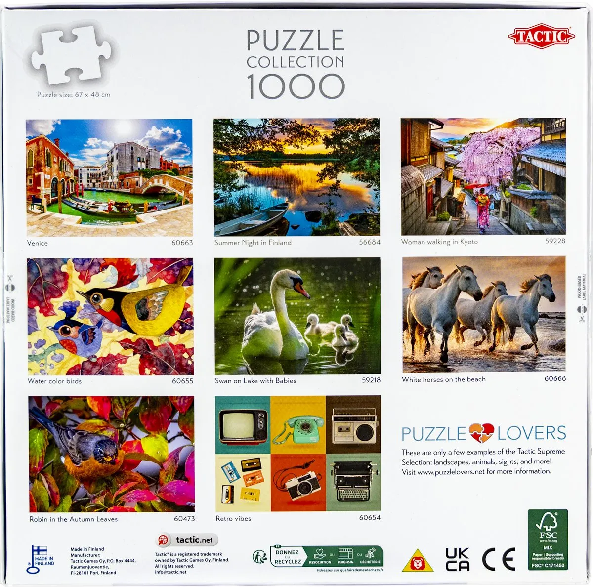 Tactic Puzzle 1000 De Chinese Muur - 1000 Stuks - Wit