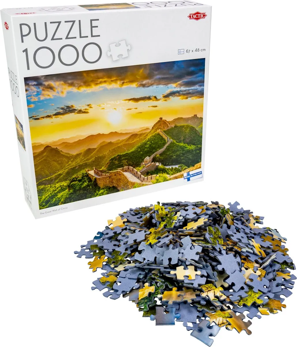 Tactic Puzzle 1000 De Chinese Muur - 1000 Stuks - Wit