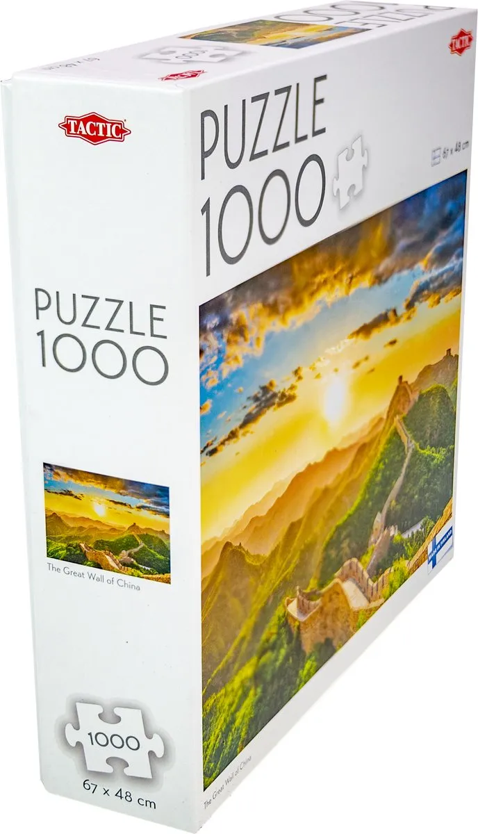 Tactic Puzzle 1000 De Chinese Muur - 1000 Stuks - Wit