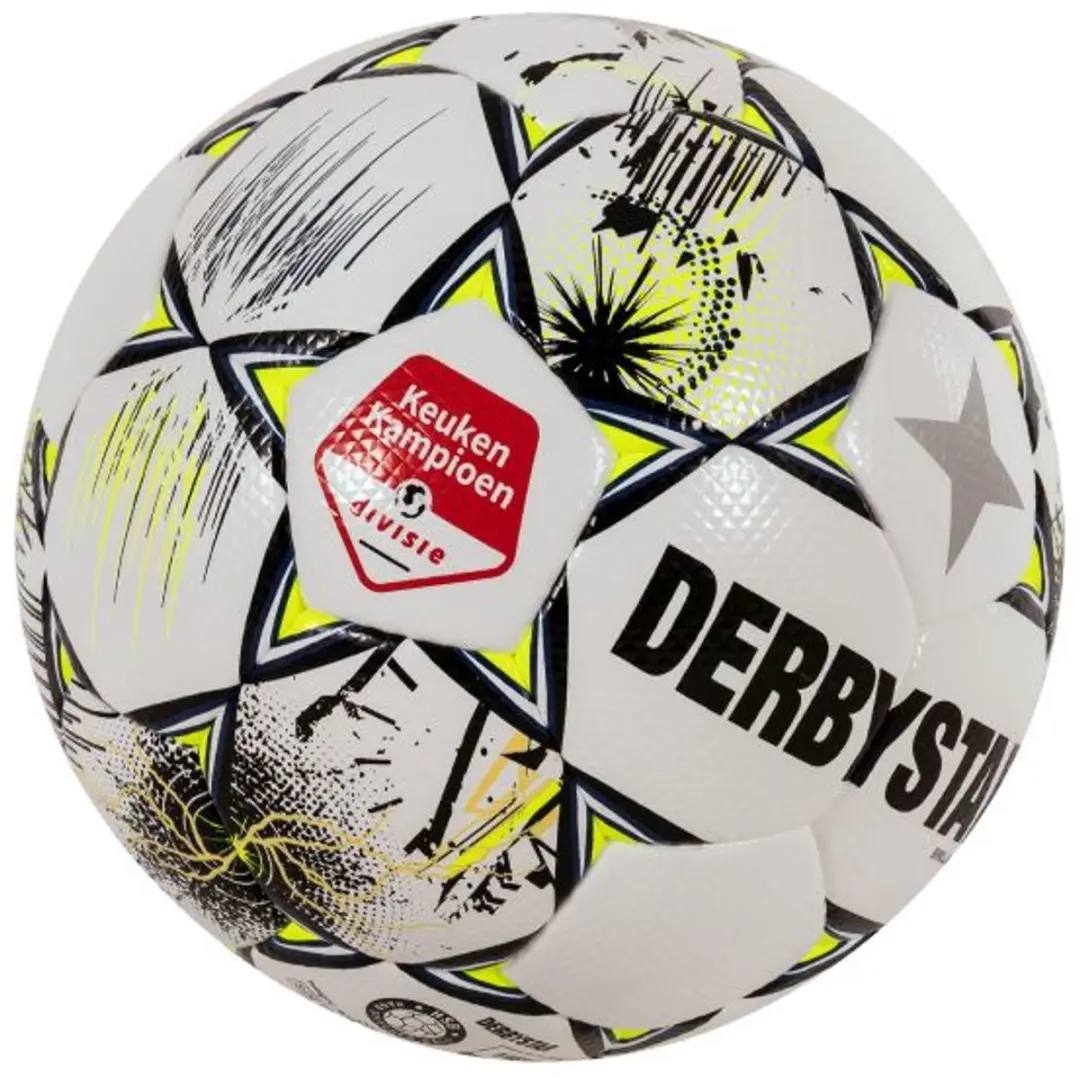 Derbystar Keuken Kampioen Divisie Brillant APS 25/26 Voetbal 5 - Wit - afbeelding 3 van 6