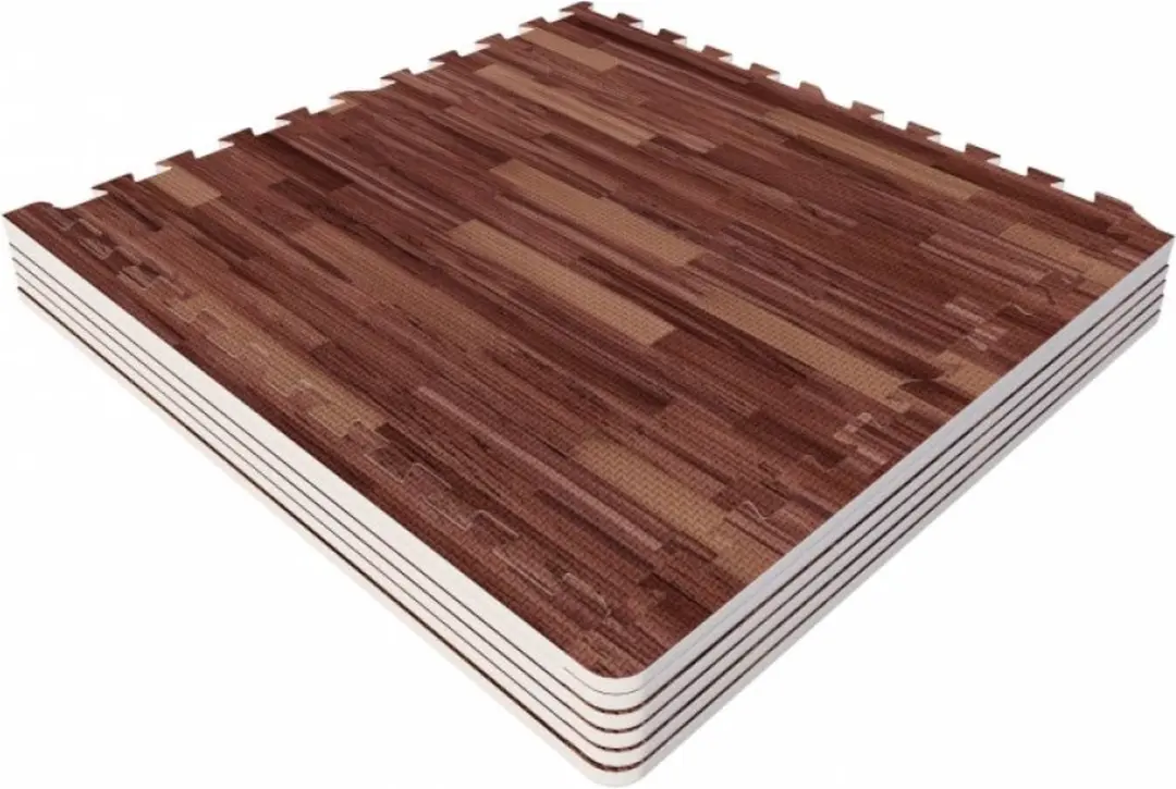 Gorilla Sports Puzzelmat Donkere Houtlook