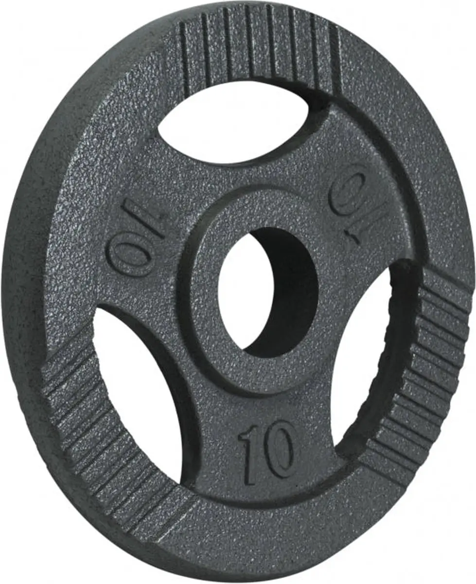 Gorilla Sports Halterschijf 10kg - Gietijzer Grijs