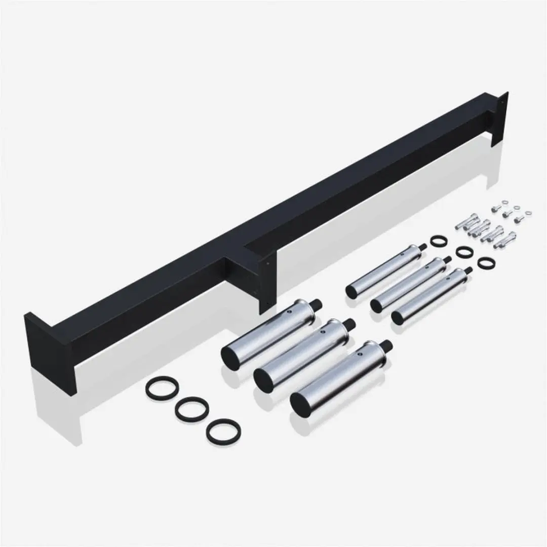 Gorilla Sports Halterschijven Standaard Wandmontage 50mm - Zwart