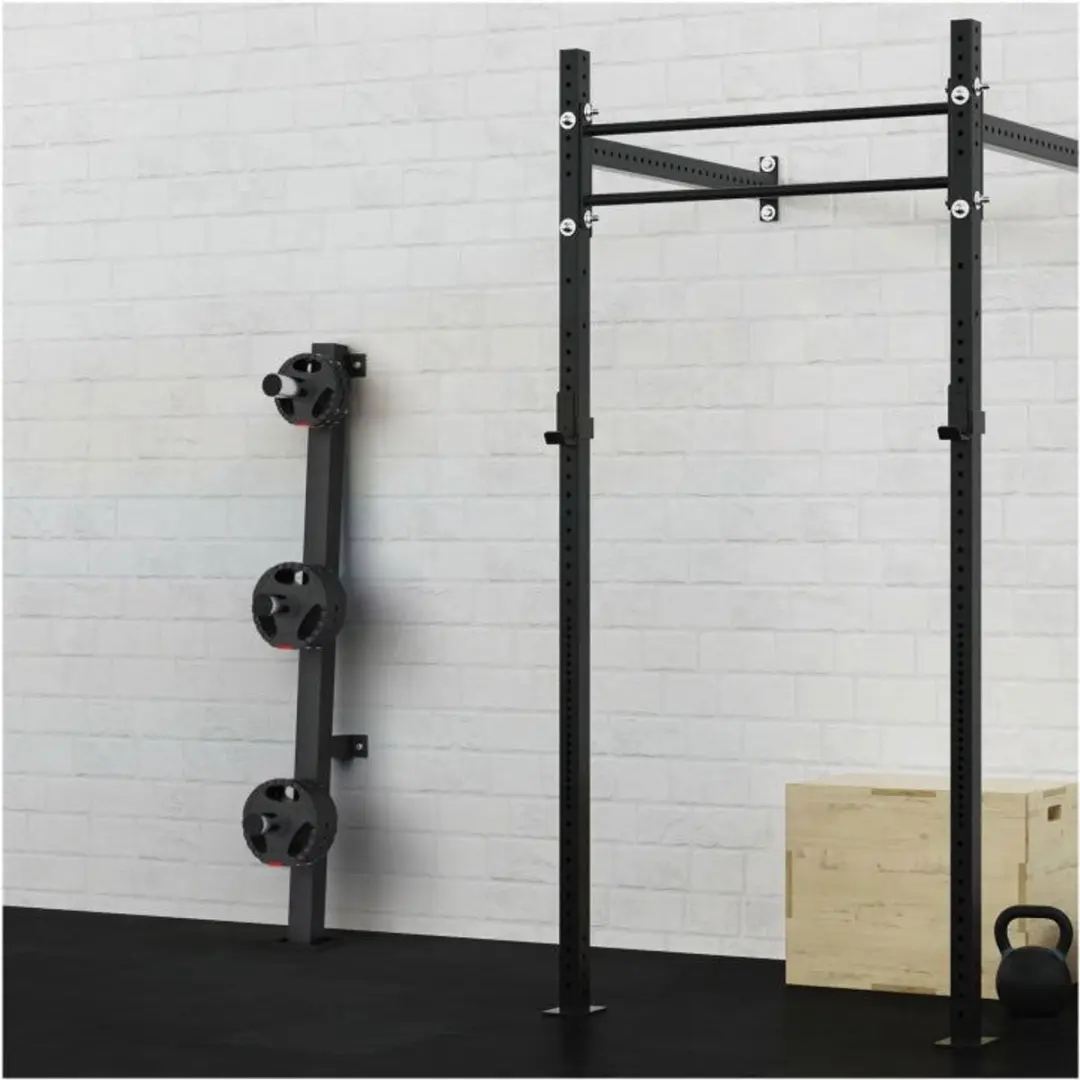 Gorilla Sports Halterschijven Standaard Wandmontage 50mm - Zwart