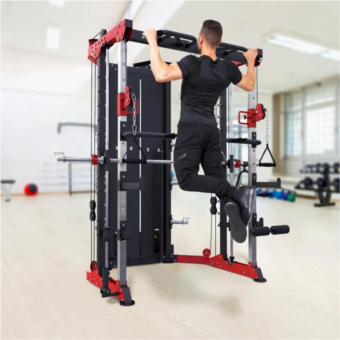 Gorilla Sports Krachtstation 60kg - Smith Machine - Zwart