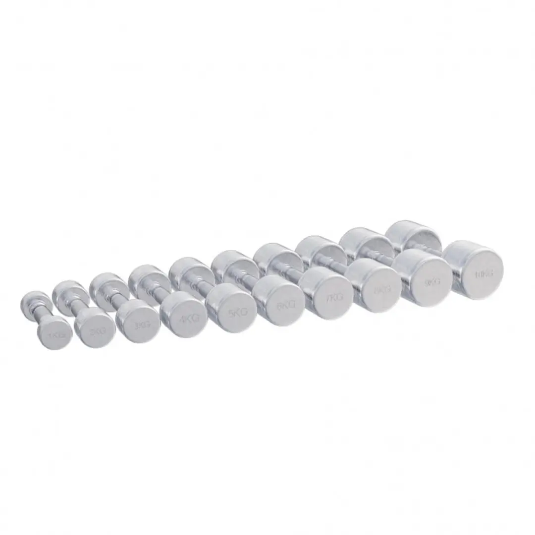 Gorilla Sports Dumbbellrek 110kg - Chrome Halters - 20 Gewichten