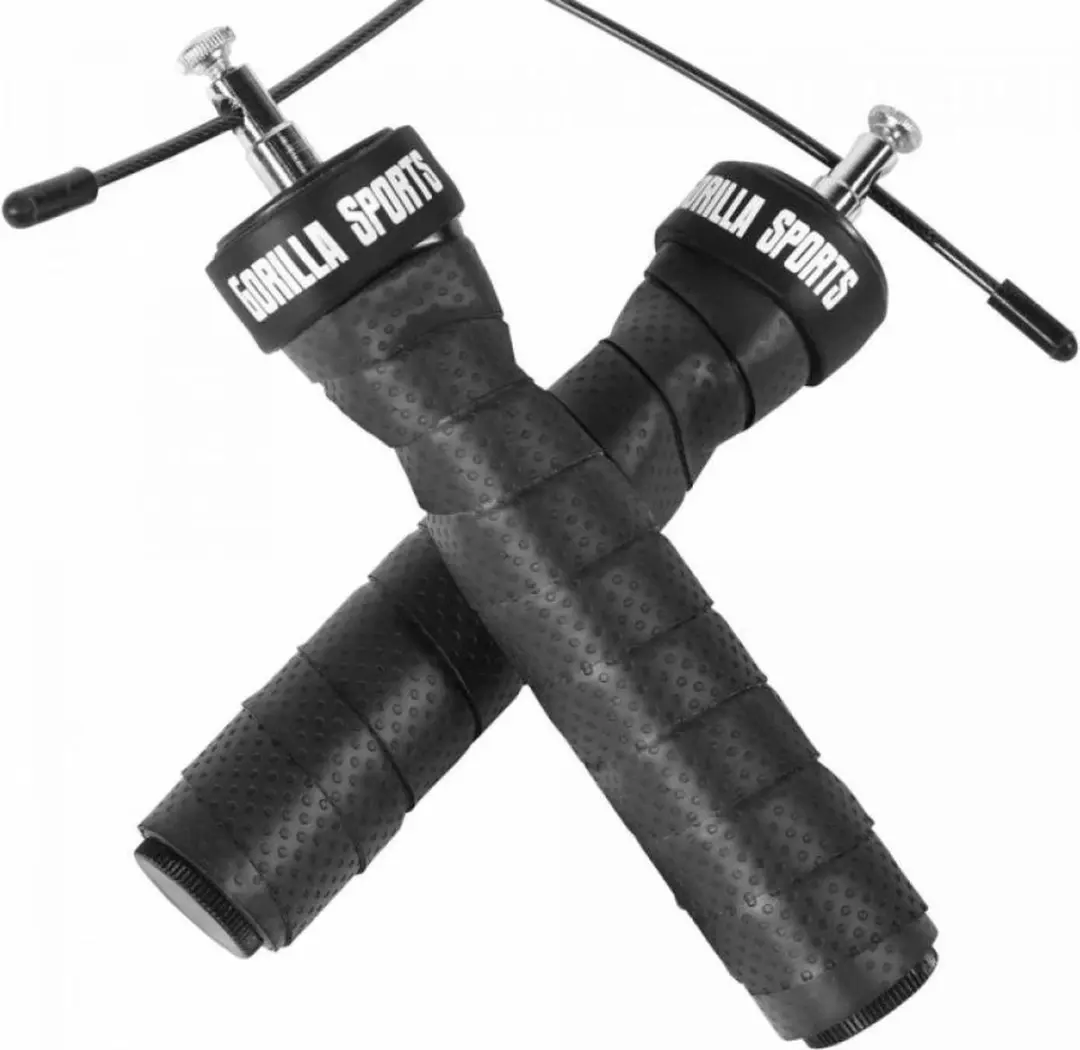 Gorilla Sports Springtouw - Zwart/Rood