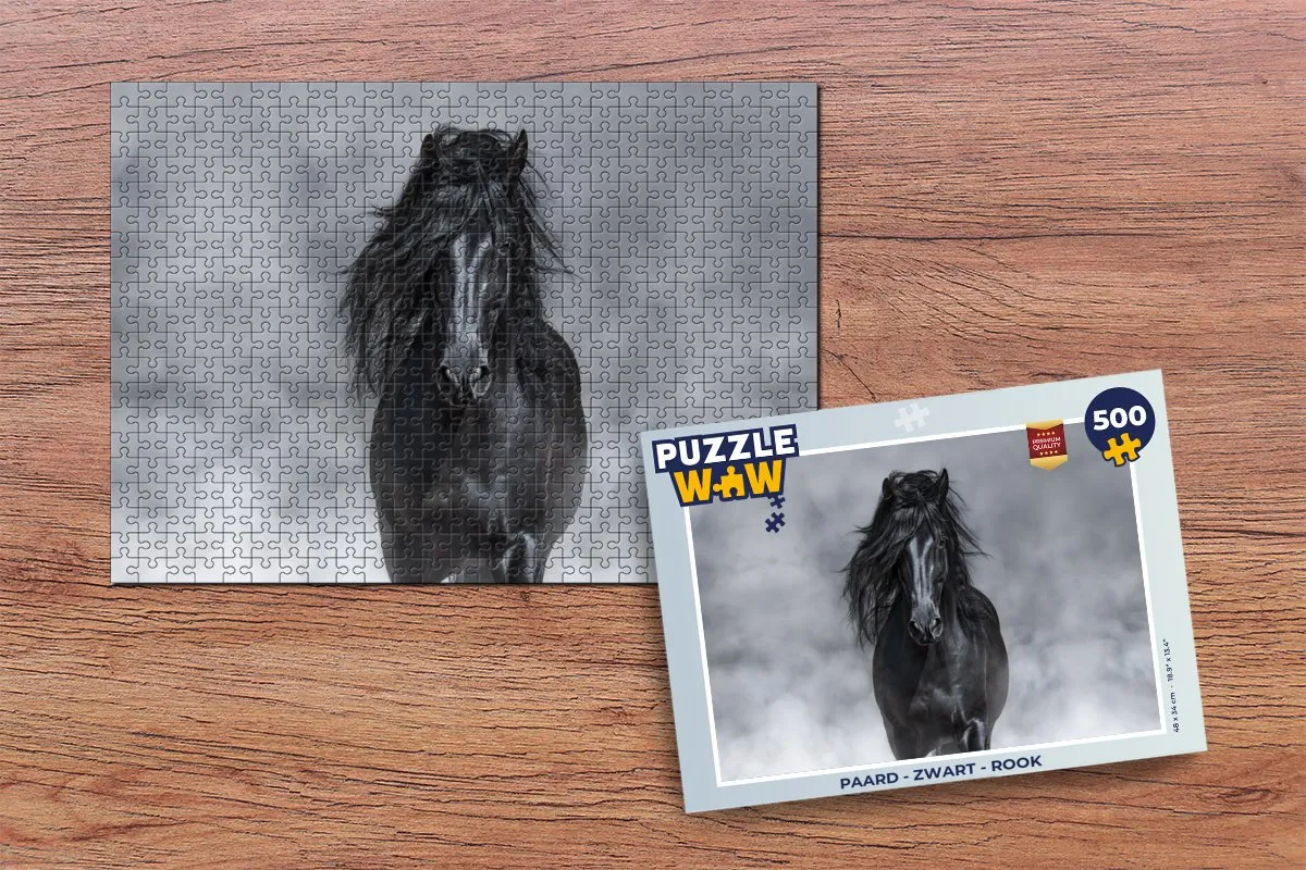 PuzzleWow Paard Legpuzzel 500 Stuks - Multicolor