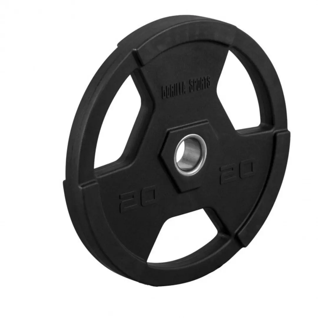 Gorilla Sports Olympische Halter 130kg Gripper - 50mm - Zwart