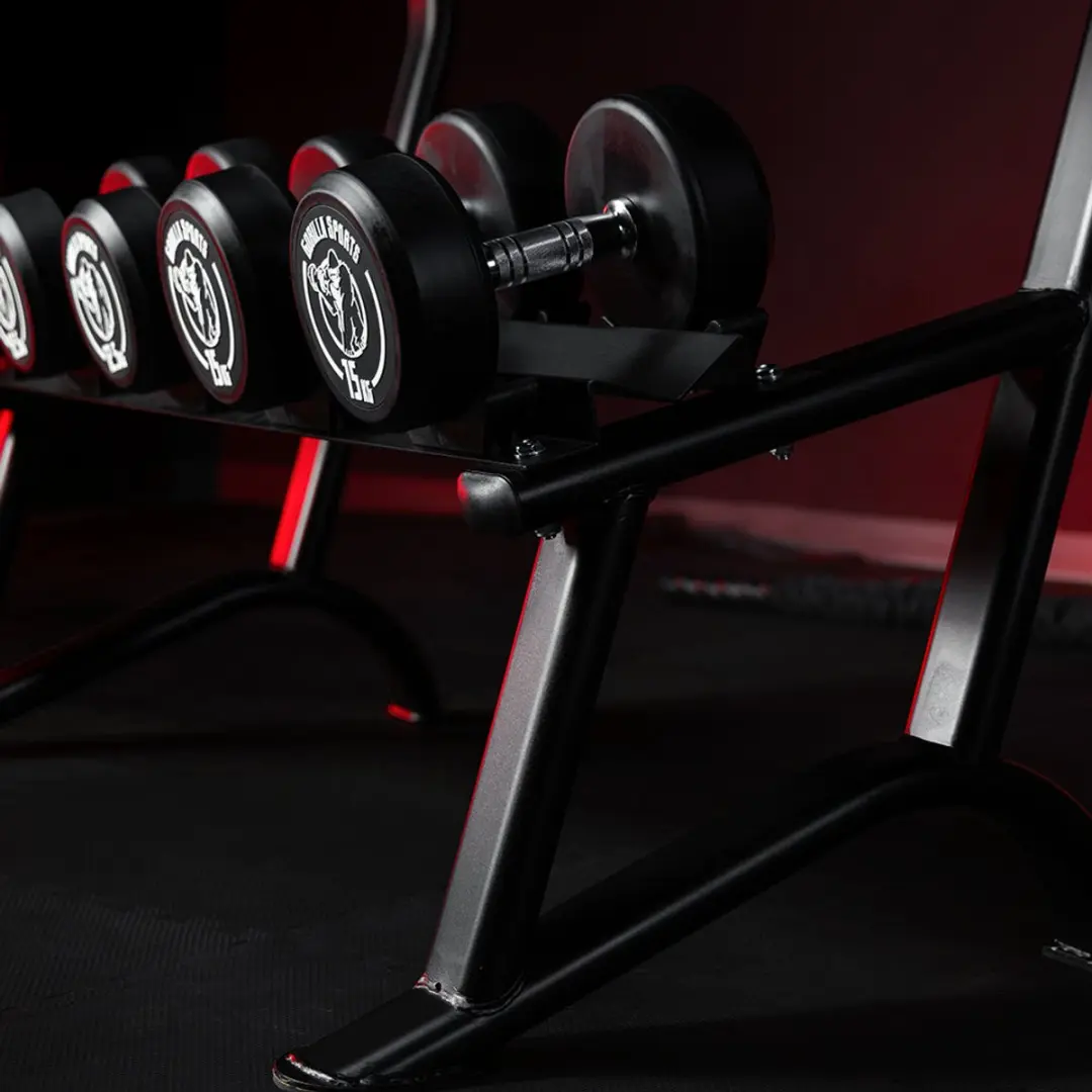Gorilla Sports Dumbellset 90kg - Standaard - Zilver