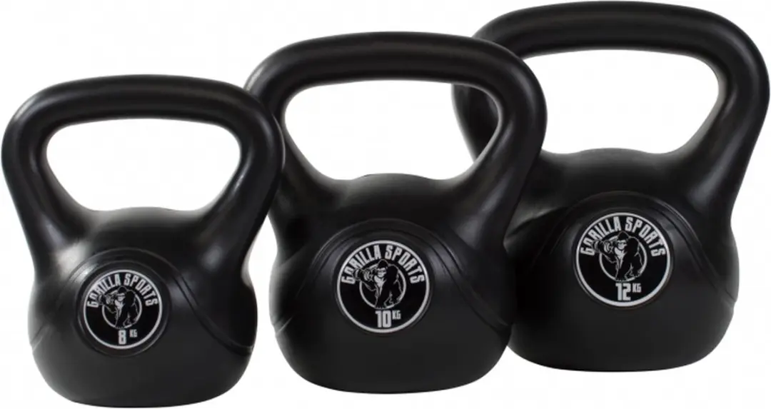 Gorilla Sports Kettlebells Set 3 Stuks