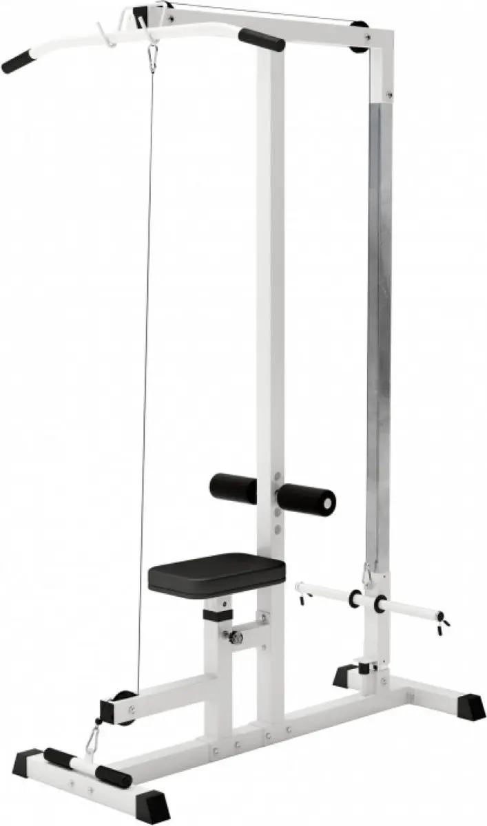 Gorilla Sports Lange Kabel Lat Pulley Station - Zwart