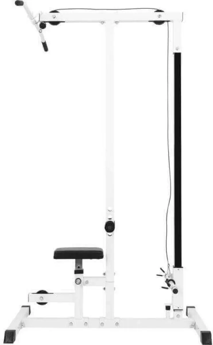 Gorilla Sports Lange Kabel Lat Pulley Station - Zwart