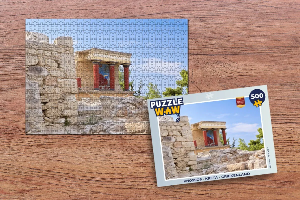 PuzzleWow Knossos Kreta Legpuzzel 500 Stuks - Multicolor